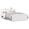 vidaXL Sengeramme med hodegavl hvit 140x200 cm heltre furu