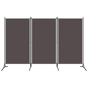 vidaXL Romdeler 3 paneler antrasitt 260x180 cm