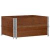 vidaXL Plantekasse brun 80x60 cm heltre furu