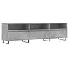 vidaXL TV-benk betonggr&aring; 150x30x44,5 cm konstruert tre