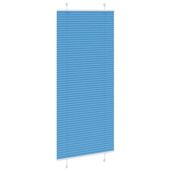 vidaXL Pliss&eacute;gardin Bl&aring; 90x200 cm Stoffbredde 89,4 cm Polyester