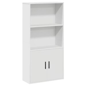 vidaXL Bokhylle hvit 60x24x120 cm konstruert tre
