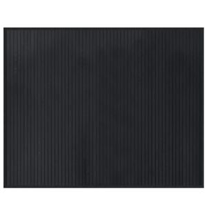 vidaXL Teppe rektangul&aelig;rt svart 80x100 cm bambus