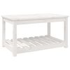 vidaXL Hagebord hvit 82,5x50,5x45 cm heltre furu