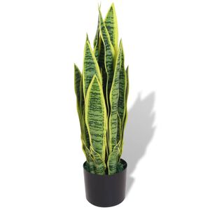 vidaXL Kunstig bajonettplante med potte 65 cm gr&oslash;nn