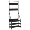 vidaXL Klesstativ med skooppbevaring brun eik 72x34x184 cm