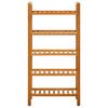 vidaXL Skostativ med 5 hyller 50x27x100 cm heltre eik