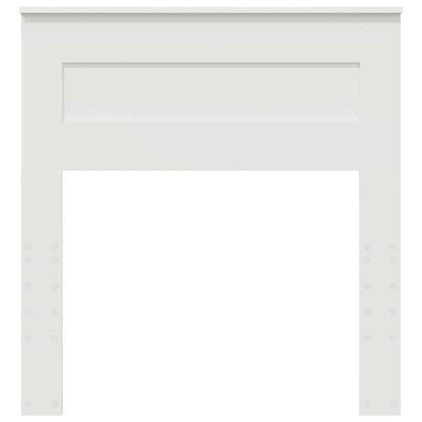 vidaXL Hodegavl med hodegjerde Hvit 90 cm Konstruert tre