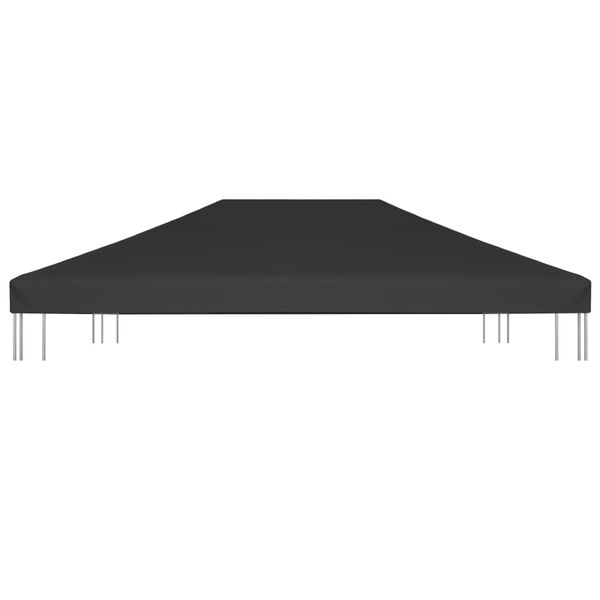 vidaXL Toppduk til paviljong 270 g/m² 4x3 m svart