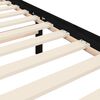 vidaXL Sengeramme med hodegavl svart 200x200 cm heltre