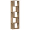 vidaXL Bokhylle 5 etasjer artisan eik 45x23,5x162,5 cm konstruert tre