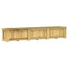 vidaXL Hevet blomsterbed 291x50x50 cm impregnert furu