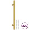 vidaXL Skaph&aring;ndtak 20 stk gulv 160 mm rustfritt st&aring;l