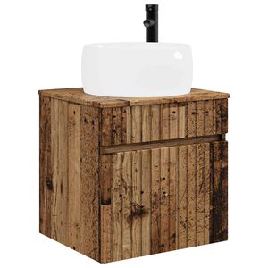 vidaXL Vegghengt servantkommode Gammelt tre 49 x 44,5 x 66 cm