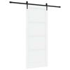 vidaXL Skyved&oslash;r ORKDAL 86 x 211 cm Konstruert tre Hvit og svart