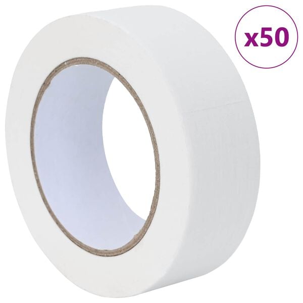 vidaXL Maler Maskeringstape 50 pcs Hvit 38mm x 50m Papir