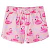 Barneshorts med snor lyserosa 128