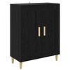 vidaXL Serviesskap Svart eik 69,5 x 34 x 90 cm Konstruert tre