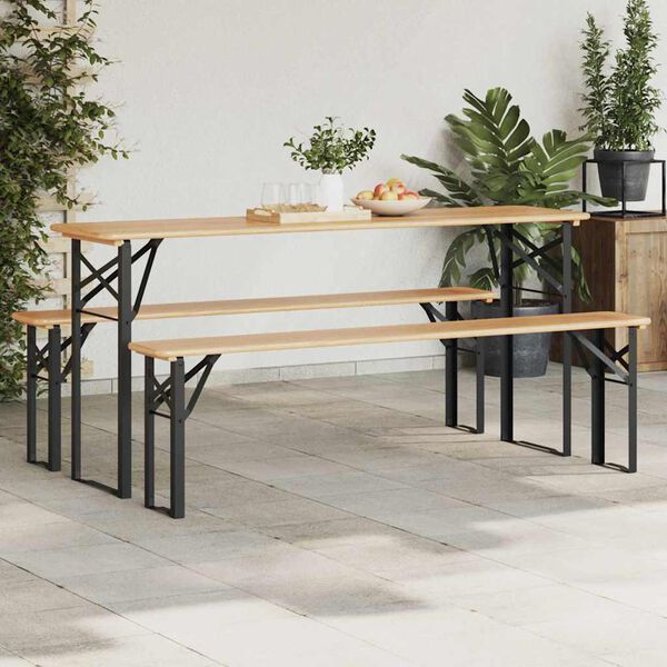 vidaXL &Oslash;l bordbein 2 pcs Svart 39 x 3 x 75 cm Pulverlakkert st&aring;l