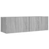 vidaXL TV-skapsett 4 deler grå sonoma konstruert tre