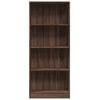vidaXL Bokhylle brun eik 60x24x143 cm konstruert tre