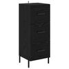vidaXL Serviesskap Svart eik 34 x 34,5 x 90 cm Konstruert tre