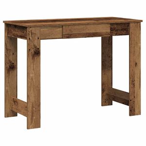 vidaXL Skrivebord gammelt tre 100x45x75 cm konstruert tre