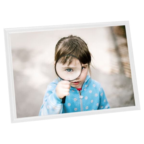 vidaXL Fotorammekollasje for bord 3 stk hvit 15x21 cm MDF