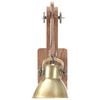 vidaXL Vegglampe i industriell stil messing rund E27