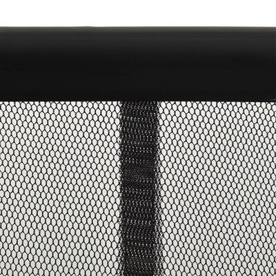 vidaXL Insektsdørskjerm med nettinggardin svart 100x220 cm polyester