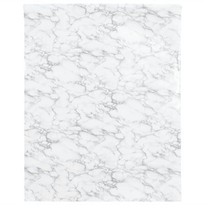 vidaXL Møbelklistremerker selvklebende marmor hvit 90x500 cm PVC