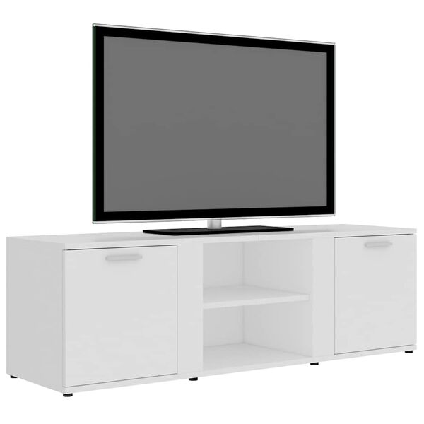 vidaXL TV-benk hvit 120x34x37 cm konstruert tre