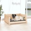 vidaXL Hundeseng 65,5x50,5x28 cm heltre furu