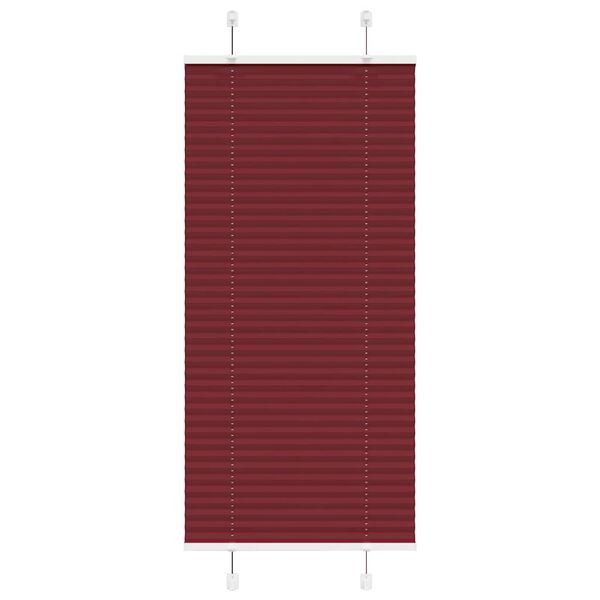 vidaXL Pliss&eacute;gardin Bordeaux R&oslash;d 60x100 cm Stoff Bredde 59,4 cm
