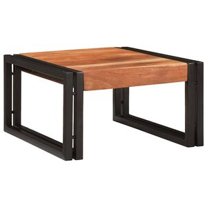 vidaXL Badehylle for Brun 40 x 50 x 23 cm Solid akasietre