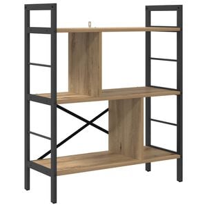 vidaXL Bokhylle 5 niv&aring;er 75 x 30 x 91 cm Konstruert tre Artisan Eik