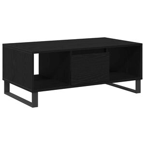 vidaXL Kaffebord Svart Eik 90 x 50 x 36,5 cm Konstruert tre