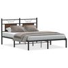 vidaXL Sengeramme uten madrass brun eik 140x200 cm konstruert tre