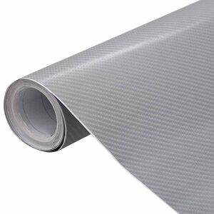 vidaXL Bilfolier 2 stk 4D s&oslash;lv 100x150 cm+50x150 cm