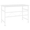 vidaXL PC-bord hvit 105x55x72 cm MDF og metall