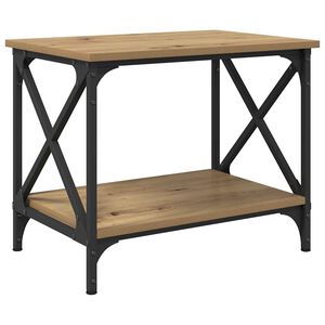 vidaXL Sidetabell Artisan Eik 55 x 38 x 45 cm Konstruert tre