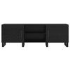 vidaXL TV-skap Svart Eik 150 x 30 x 50 cm Konstruert tre