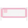 vidaXL Sengehest småbarn rosa 200x25 cm stoff