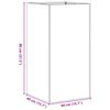 vidaXL Plantekasse svart 40x40x80 cm kaldvalset stål