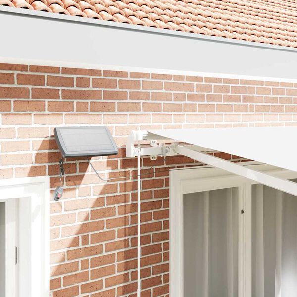 vidaXL Innvendbar Markise Hvit 350 x 250 cm Stoff og st&aring;l