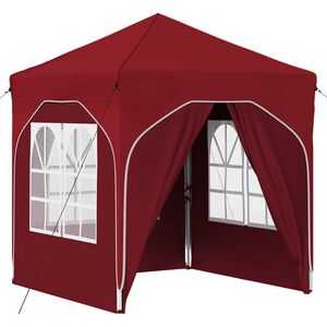 vidaXL Pop-up Festtelt 192 x 192 x 245 cm Burgunder