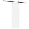 vidaXL Skyved&oslash;r ORKDAL 73,5 x 211 cm Konstruert tre Hvit og svart