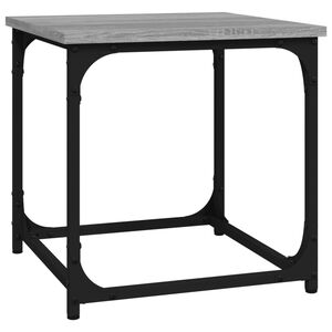 vidaXL Sidebord gr&aring; sonoma 40x40x40 cm konstruert tre