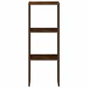vidaXL Bokhylle stablebar røkt eik 30x30x80 cm konstruert tre