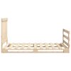 vidaXL Sengeramme med hodegavl 100x200 cm heltre furu